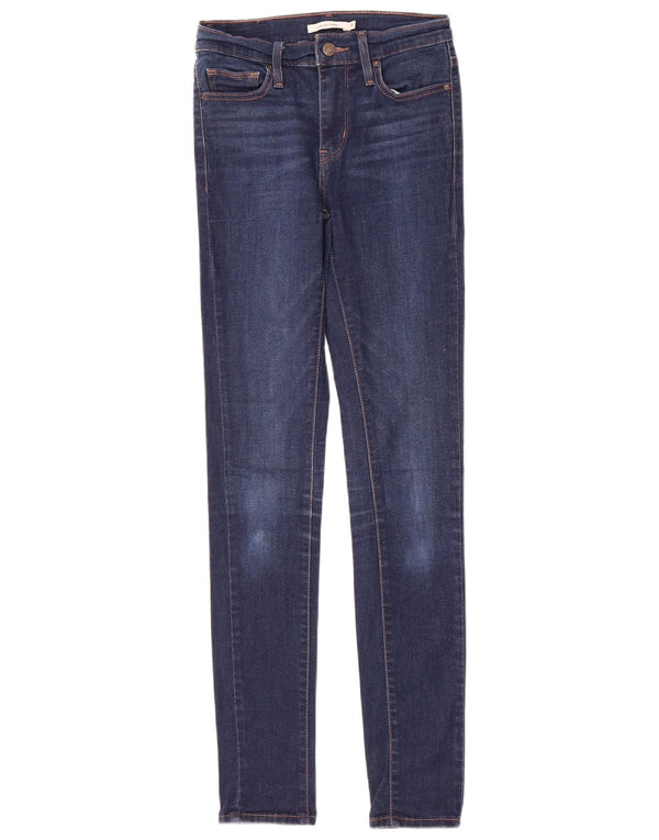 Damskie jeansy wyszczuplające Levi's W26 L32 Granatowa bawełna