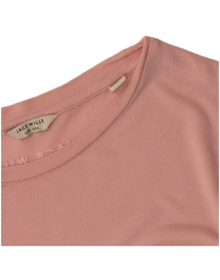 Damska koszulka oversize Jack Wills Top UK 10 Small Pink wiskoza