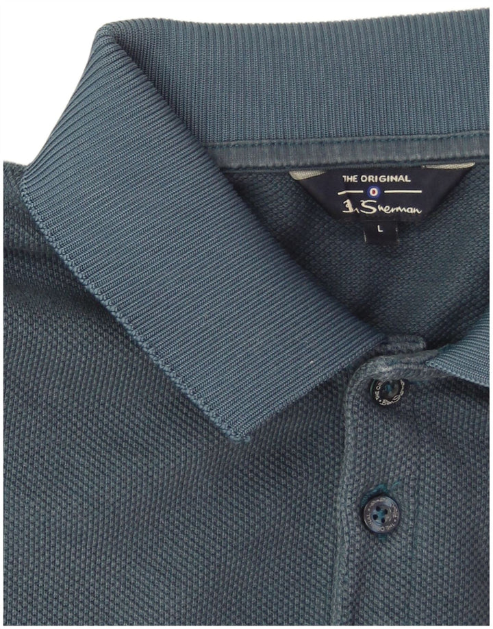 Męska koszulka polo Ben Sherman, duża, niebieska, bawełniana