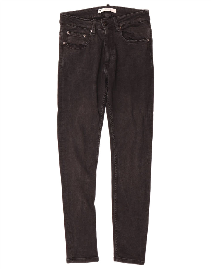 Damskie jeansy skinny Zara EU 40 Medium W31 L30 Szara bawełna