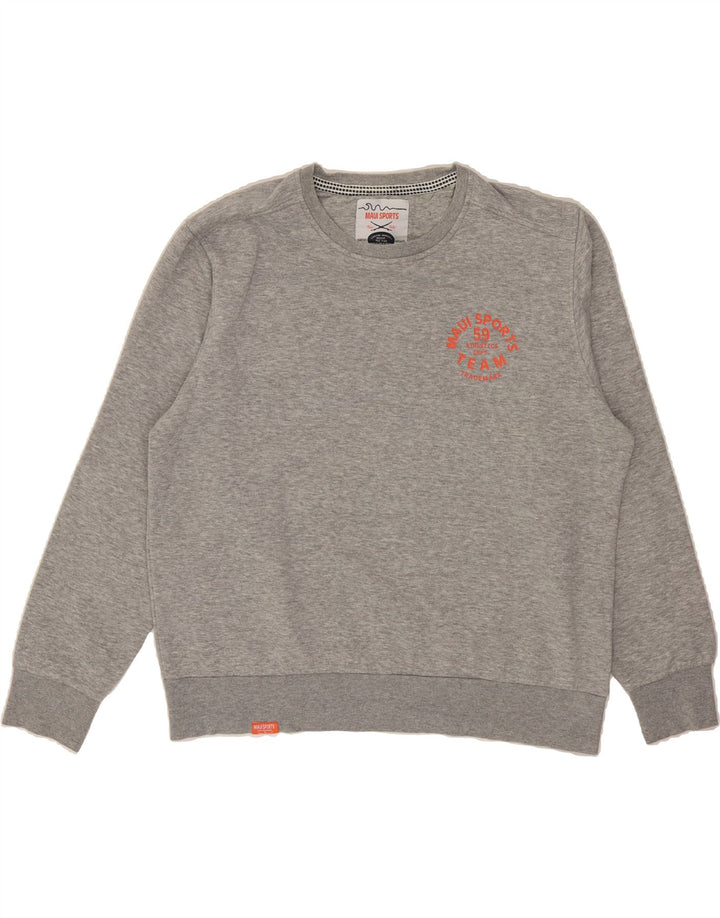 VINTAGE Mens Sweatshirt Jumper IT 56 XL Grey Cotton Vintage Vintage and Second-Hand Vintage from Messina Hembry 