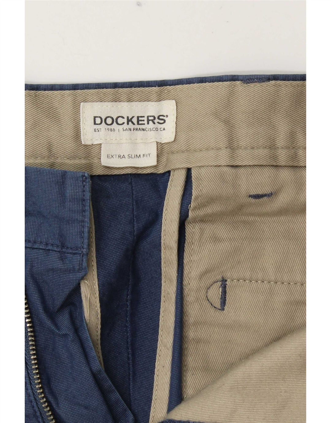Męskie spodnie chino Dockers Extra Sim Fit W32 L29 granatowe