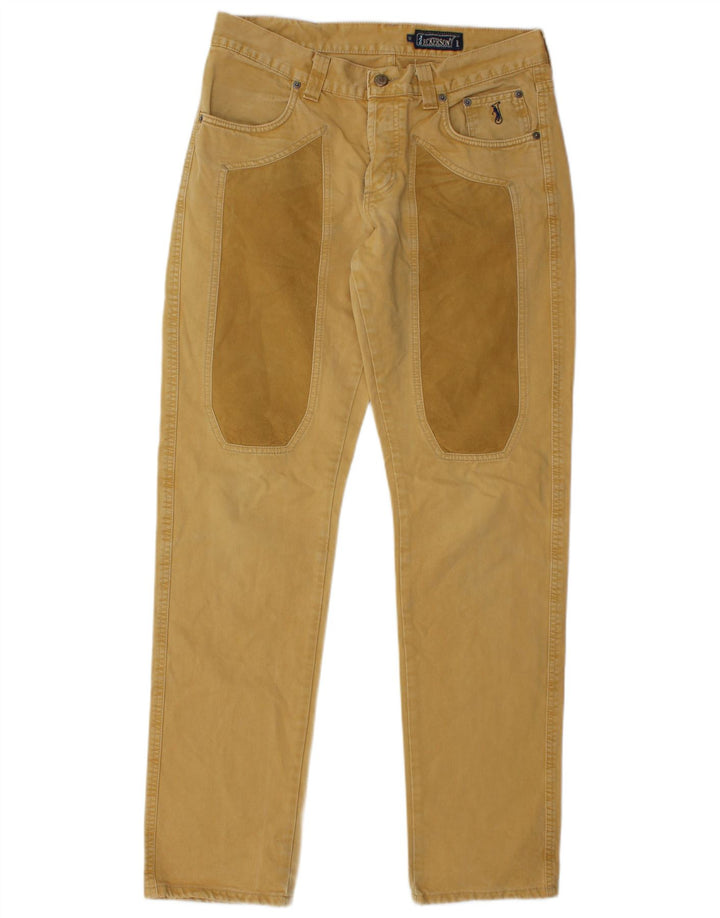 Męskie jeansy slim fit Jeckerson W32 L32 żółte