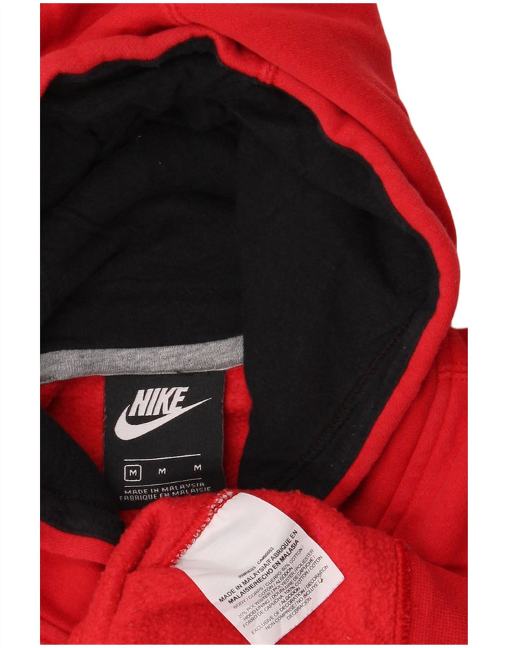 Męski sweter z kapturem Nike Graphic, średnio czerwony, bawełniany