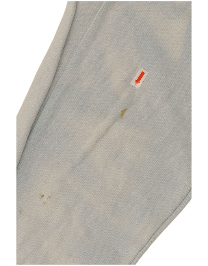 Cos Męska bluza o swobodnym kroju, sweter XL, niebieska, bawełniana typu Tie Dye