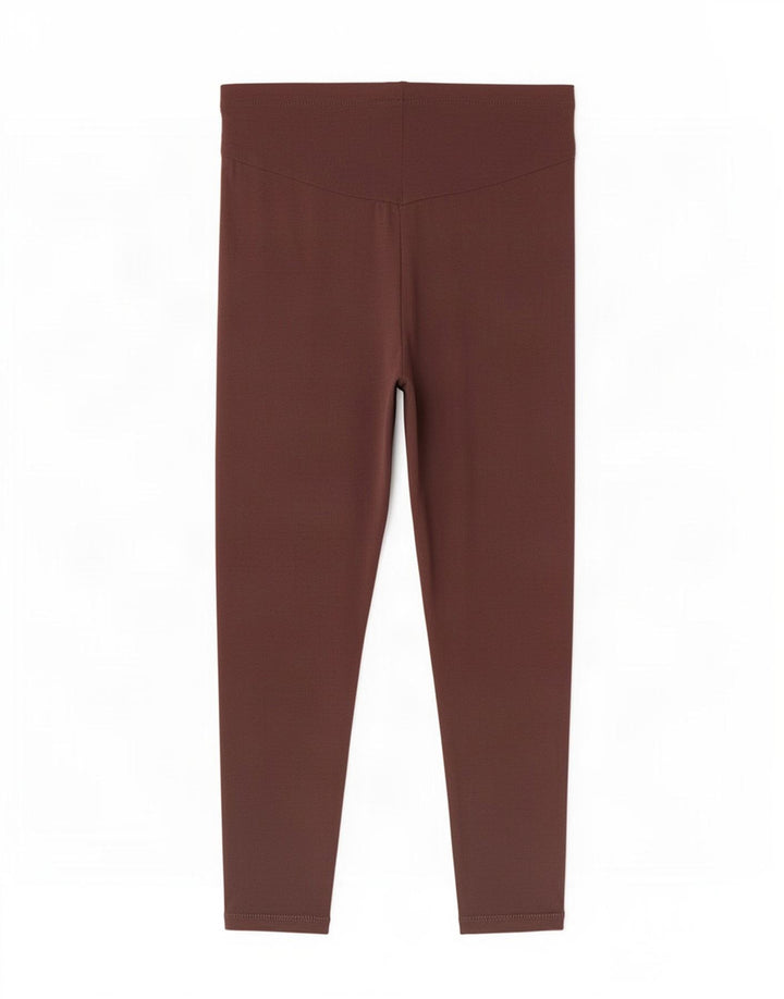 Legginsy damskie Marks & Spencer UK 18 XL, brązowe, poliestrowe