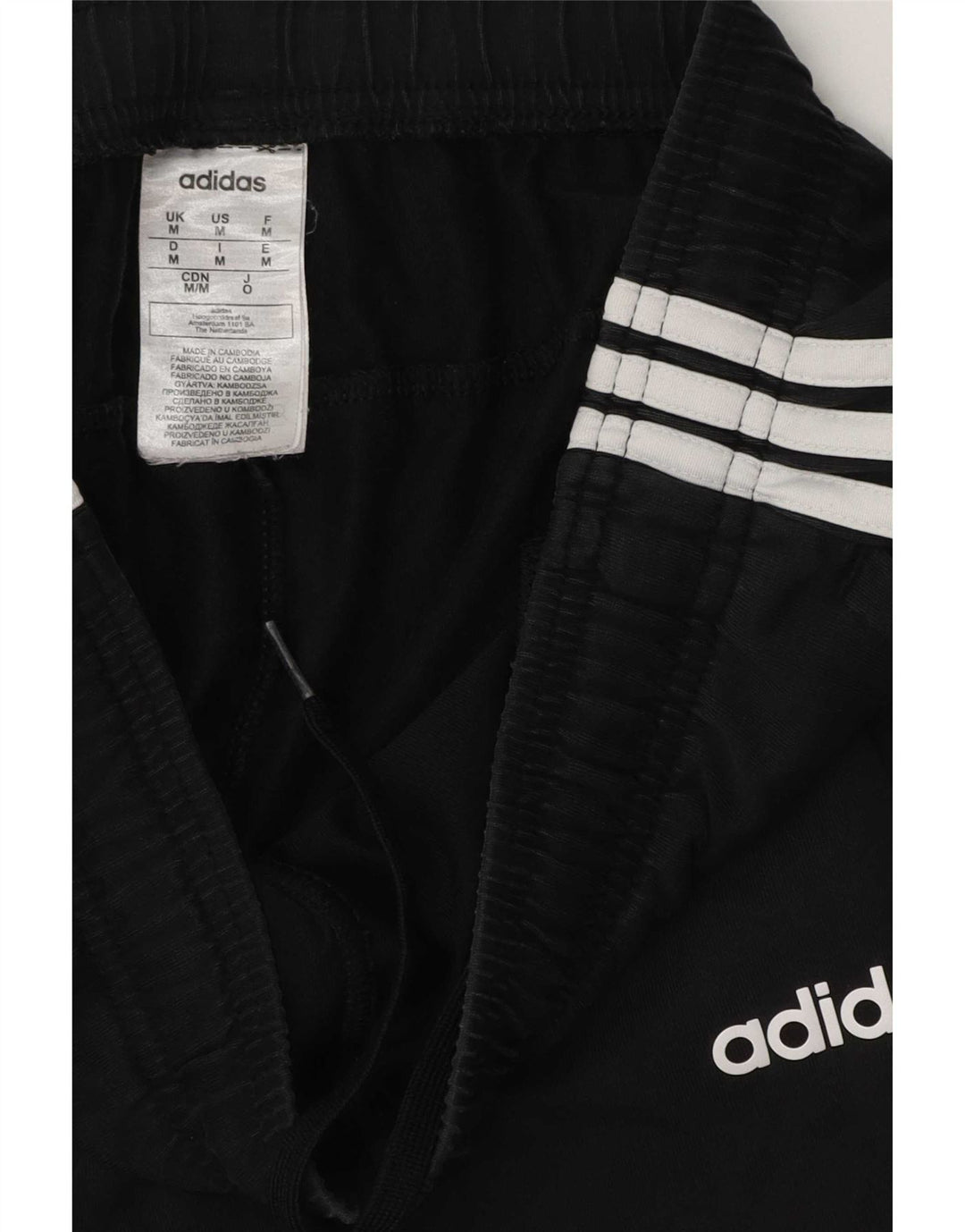 Męskie spodnie dresowe Adidas, średnie czarne, bawełniane
