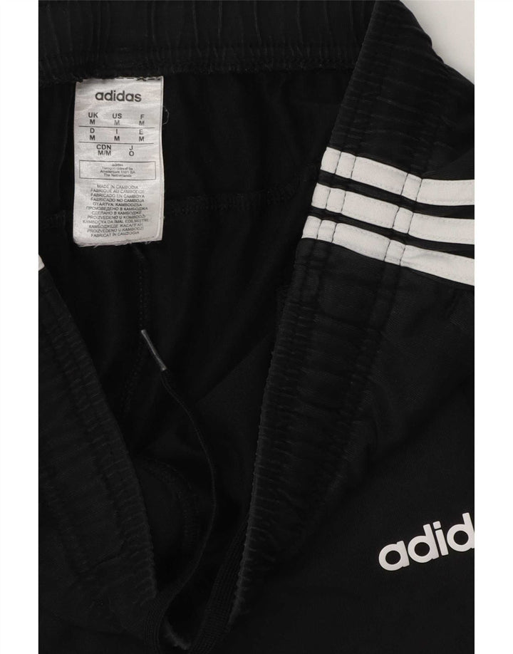 Męskie spodnie dresowe Adidas, średnie czarne, bawełniane