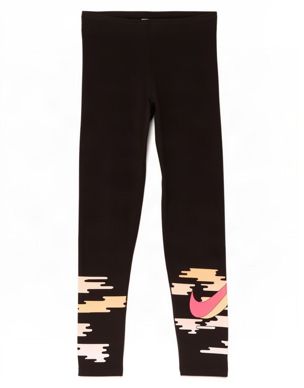 Damskie legginsy Nike Dri Fit Graphic UK 12, średnia czarna bawełna