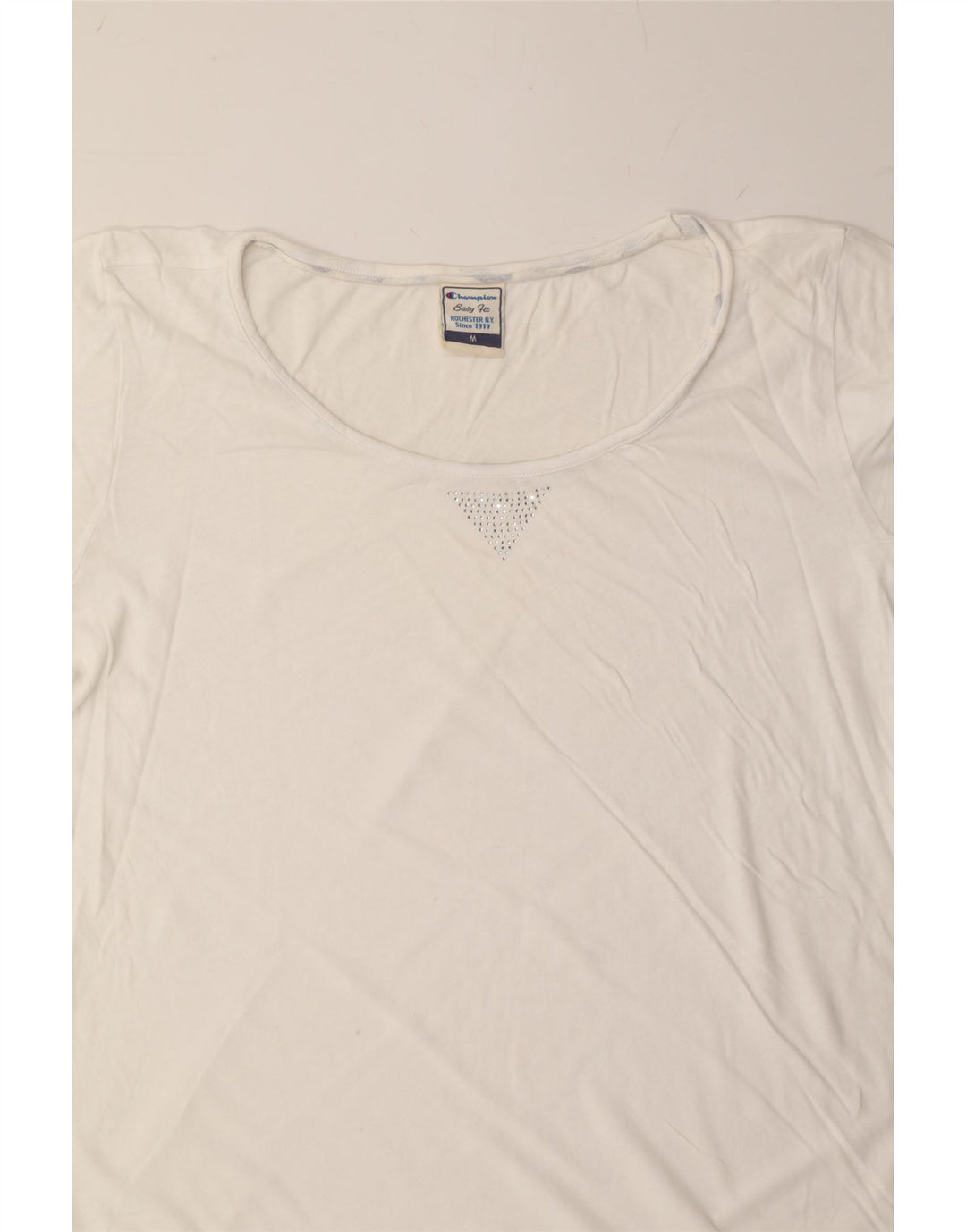 CHAMPION Womens Easy Fit T-Shirt Top UK 12 Medium White Vintage Champion and Second-Hand Champion from Messina Hembry 