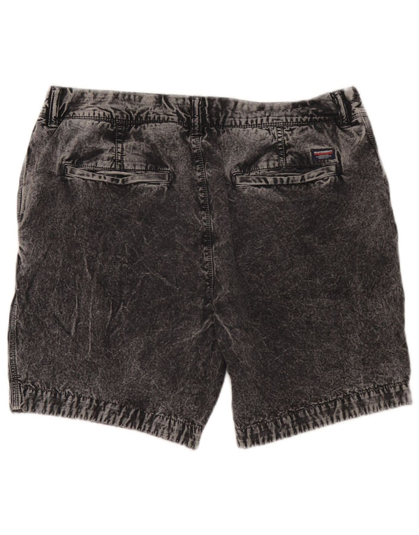 Męskie spodenki jeansowe Superdry W34, duże, szare, bawełniane