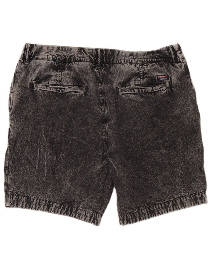 Męskie spodenki jeansowe Superdry W34, duże, szare, bawełniane