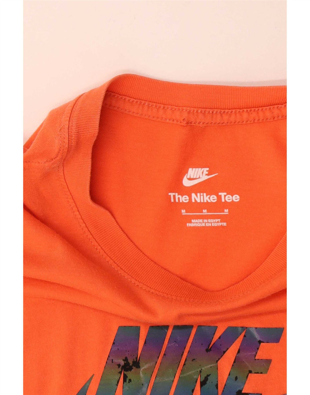 Męski T-shirt Nike z grafiką, średni pomarańczowy, bawełniany