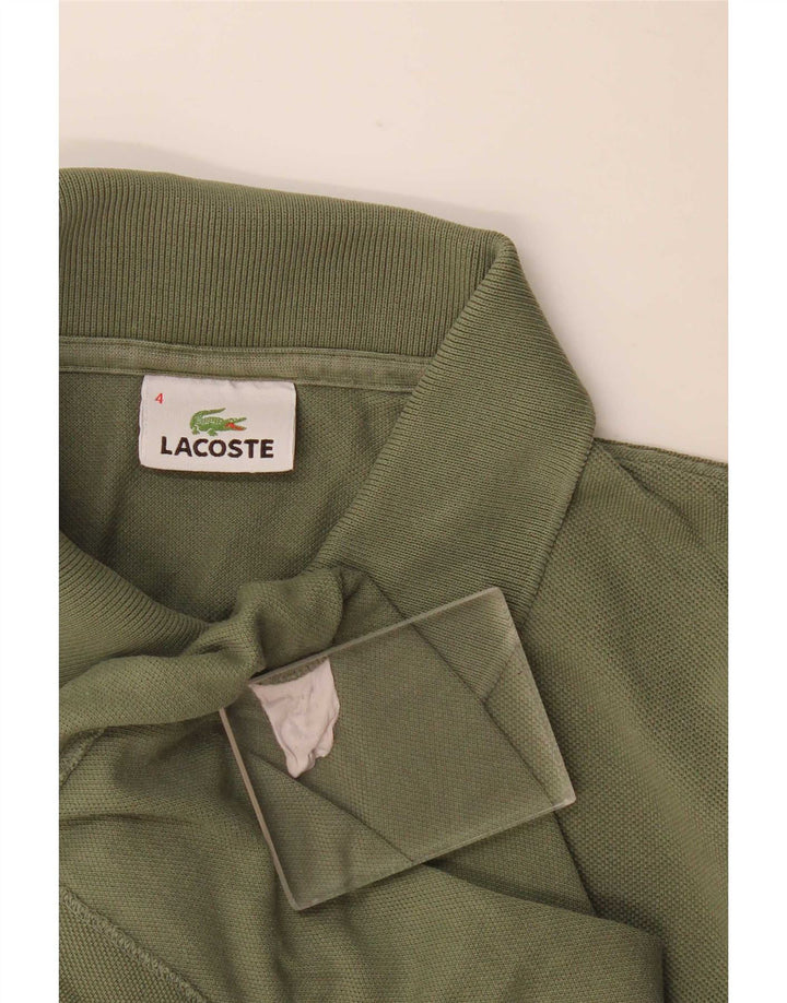 Męska koszulka polo Lacoste, rozmiar 4, średnia, bawełniana khaki