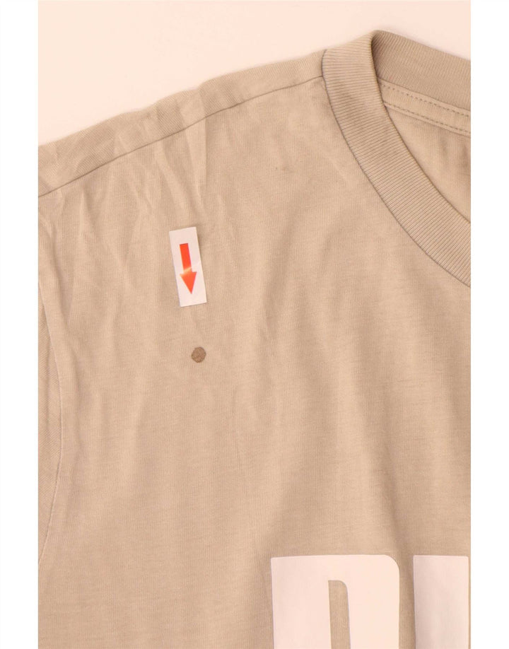 Męski T-shirt z grafiką Puma XL, beżowy