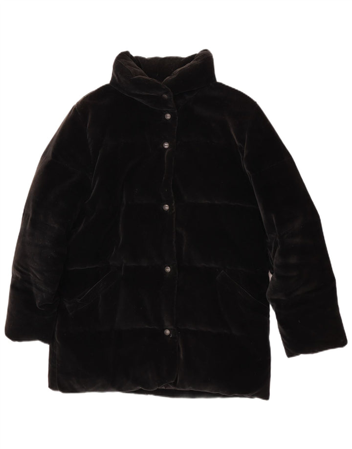 Damska kurtka oversize Moncler z aksamitną wyściółką, rozmiar 0 XS, czarna bawełna