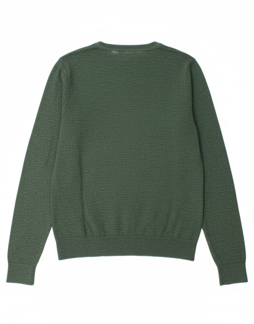 TOMMY HILFIGER Mens Crew Neck Jumper Sweater Medium Green Cotton
