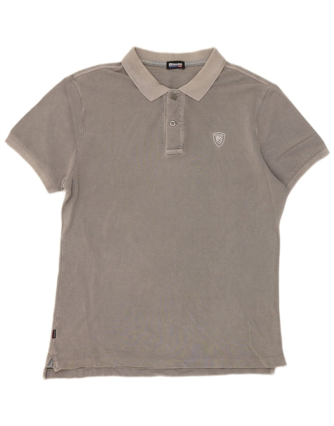 Męska koszulka polo Blauer, średnioszara