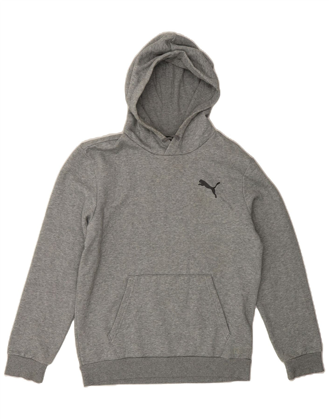 PUMA Mens Hoodie Jumper Small Grey Cotton Vintage Puma and Second-Hand Puma from Messina Hembry 