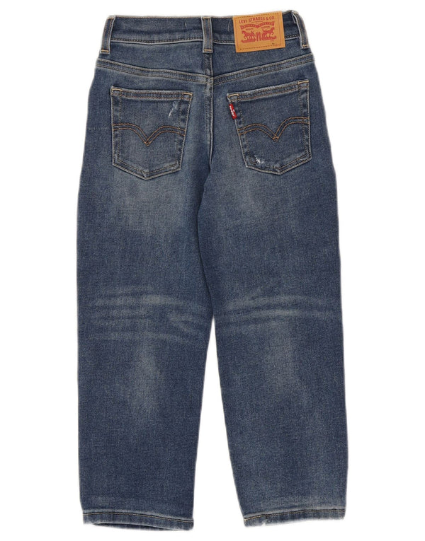 Dziewczęce dżinsy Levi's o luźnym kroju, zwężane 5-6 lat W22 L19 Niebieska bawełna