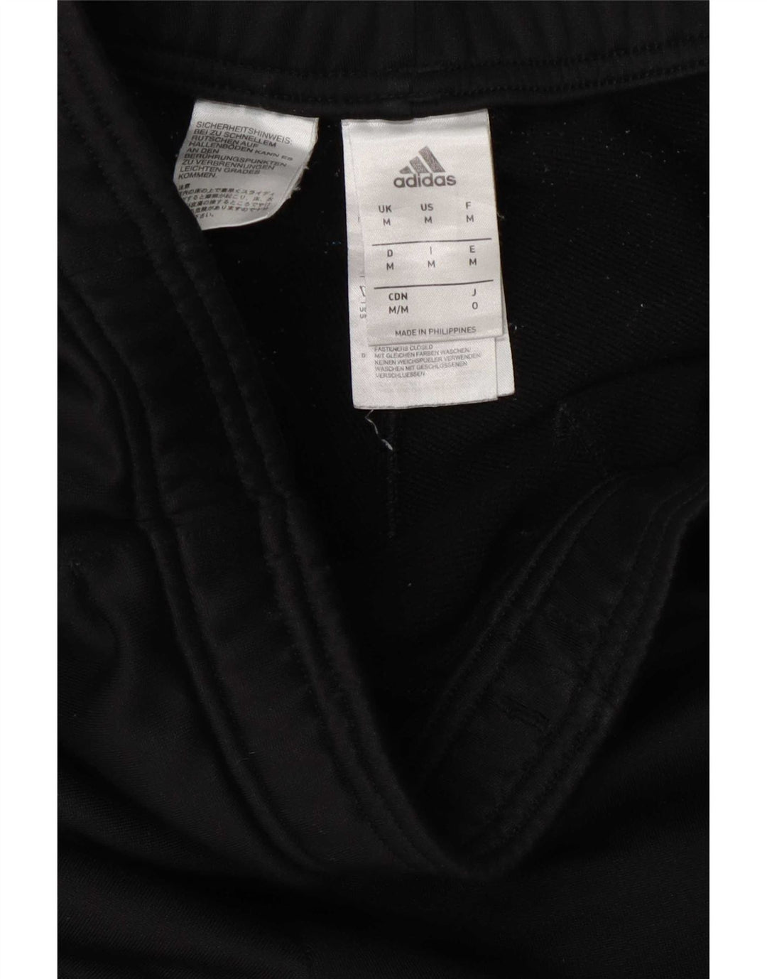 Męskie spodnie dresowe Adidas, średni czarny poliester