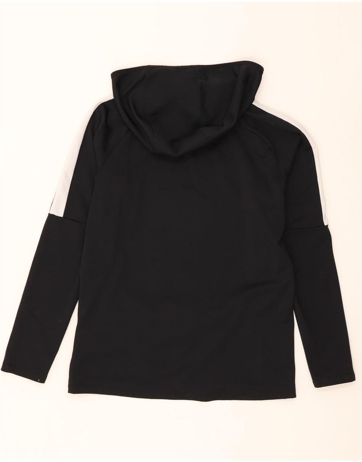 Męska koszulka z kapturem Nike Dri Fit, długim rękawem, poliestrowa w kolorze średniej czerni