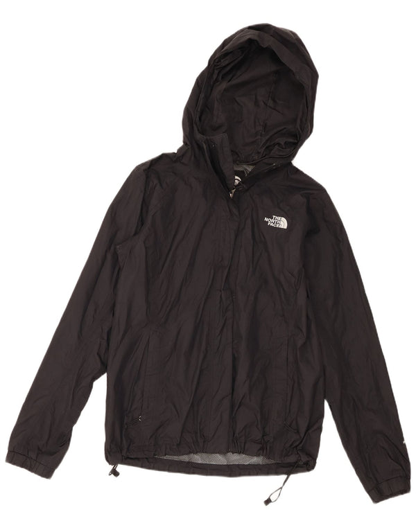 Damska kurtka przeciwdeszczowa z kapturem The North Face UK 10, mała, czarna, nylonowa