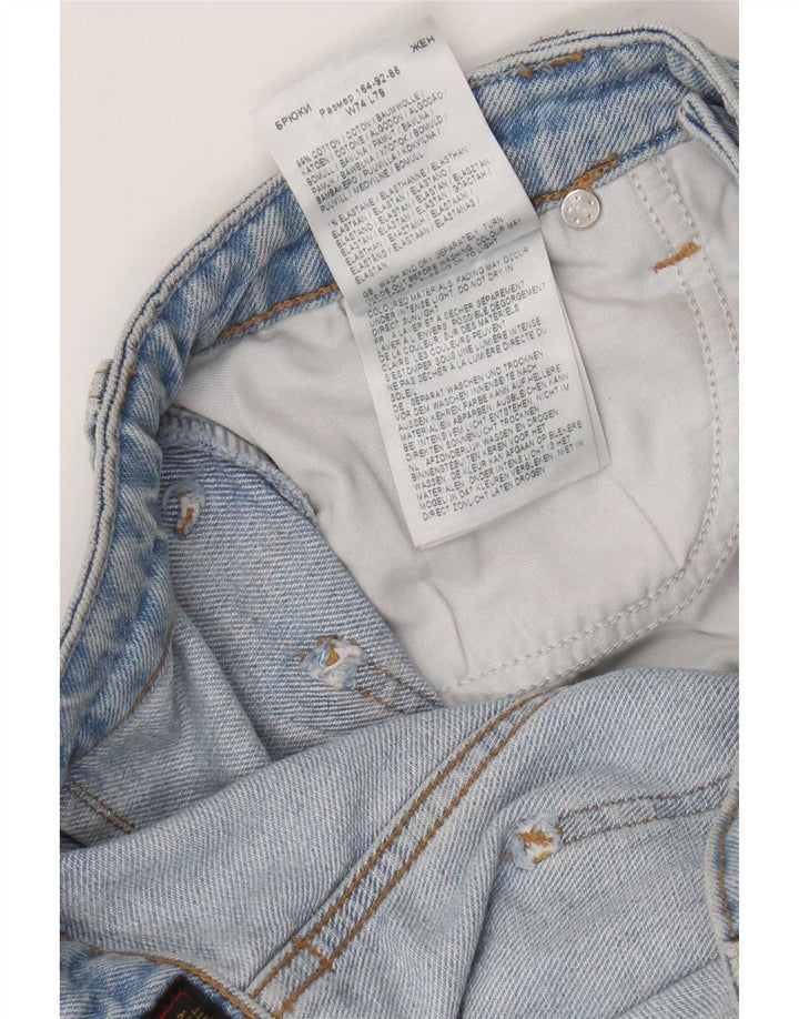 Damskie dżinsy Lee Stella Wide Leg W29 L31 Niebieskie bawełniane