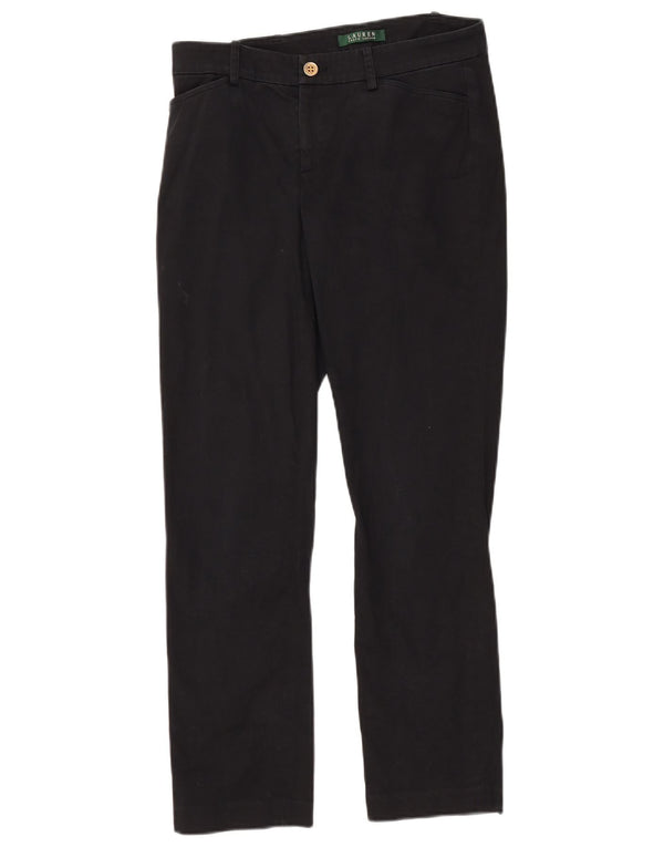 Damskie spodnie proste Ralph Lauren US 4 Small W27 L28 czarne