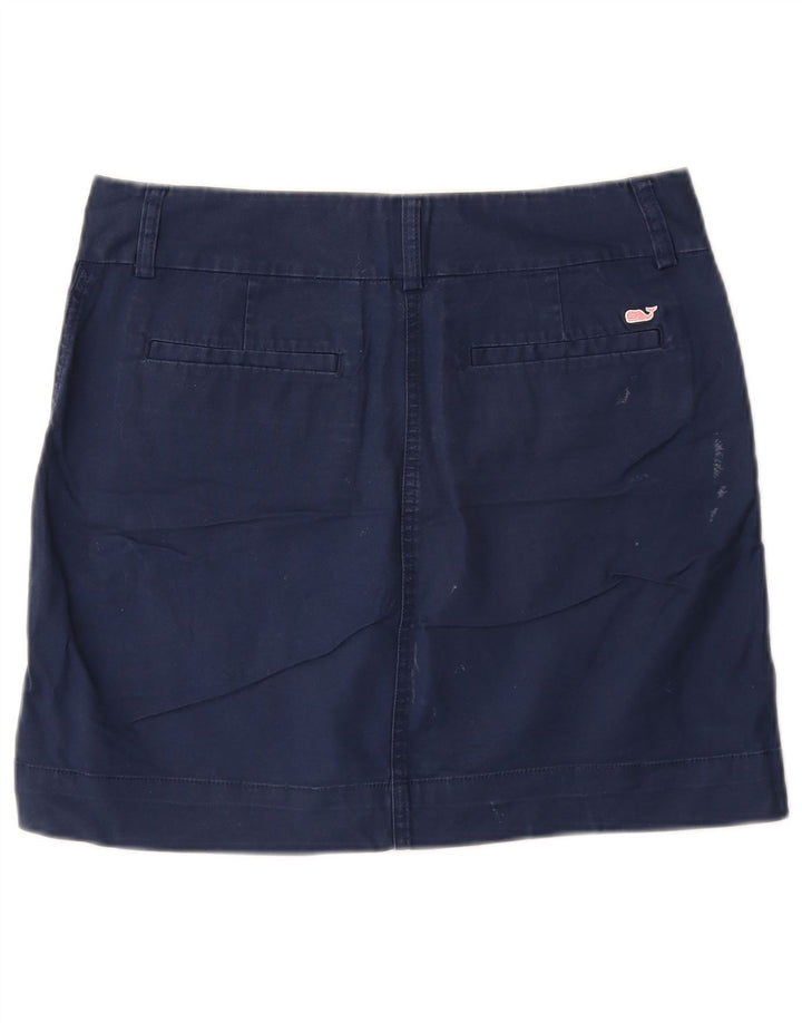 Damska spódniczka mini Vineyard Vines US 4 Small W30 Granatowa bawełna