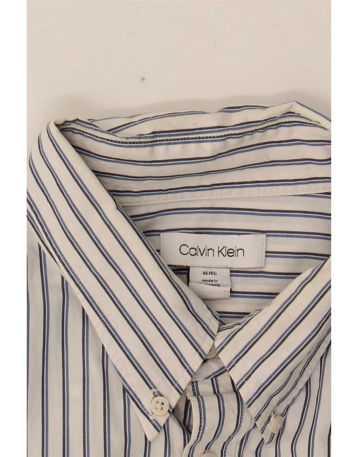 Koszula męska Calvin Klein XL w białe prążki