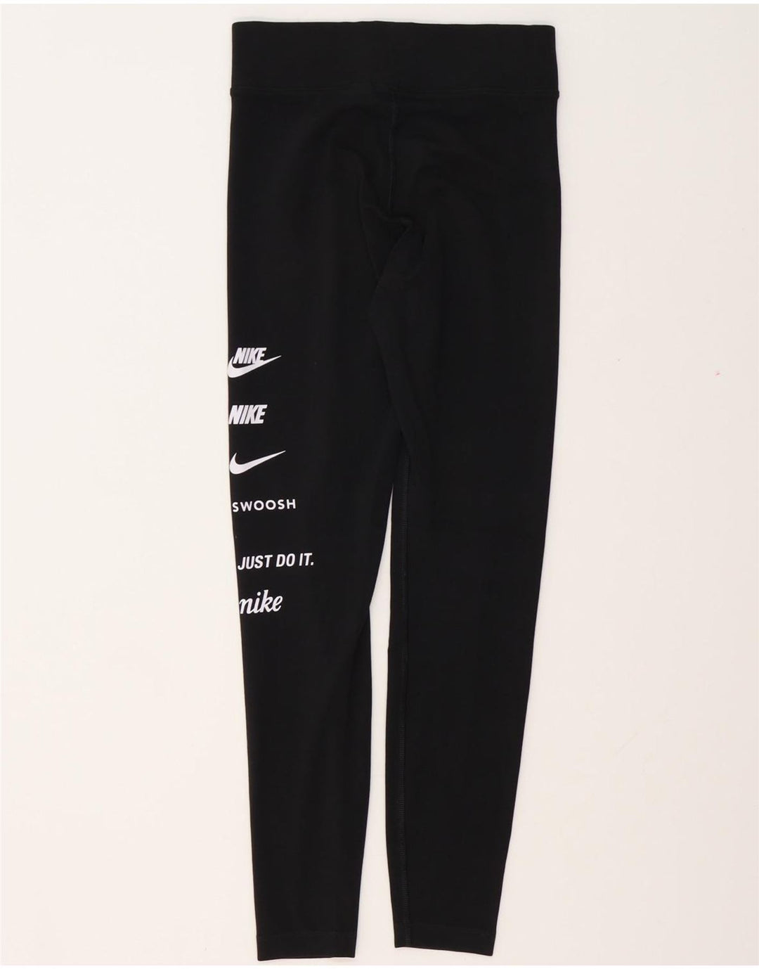 Damskie legginsy NIKE Graphic UK 10, małe, czarne, poliestrowe