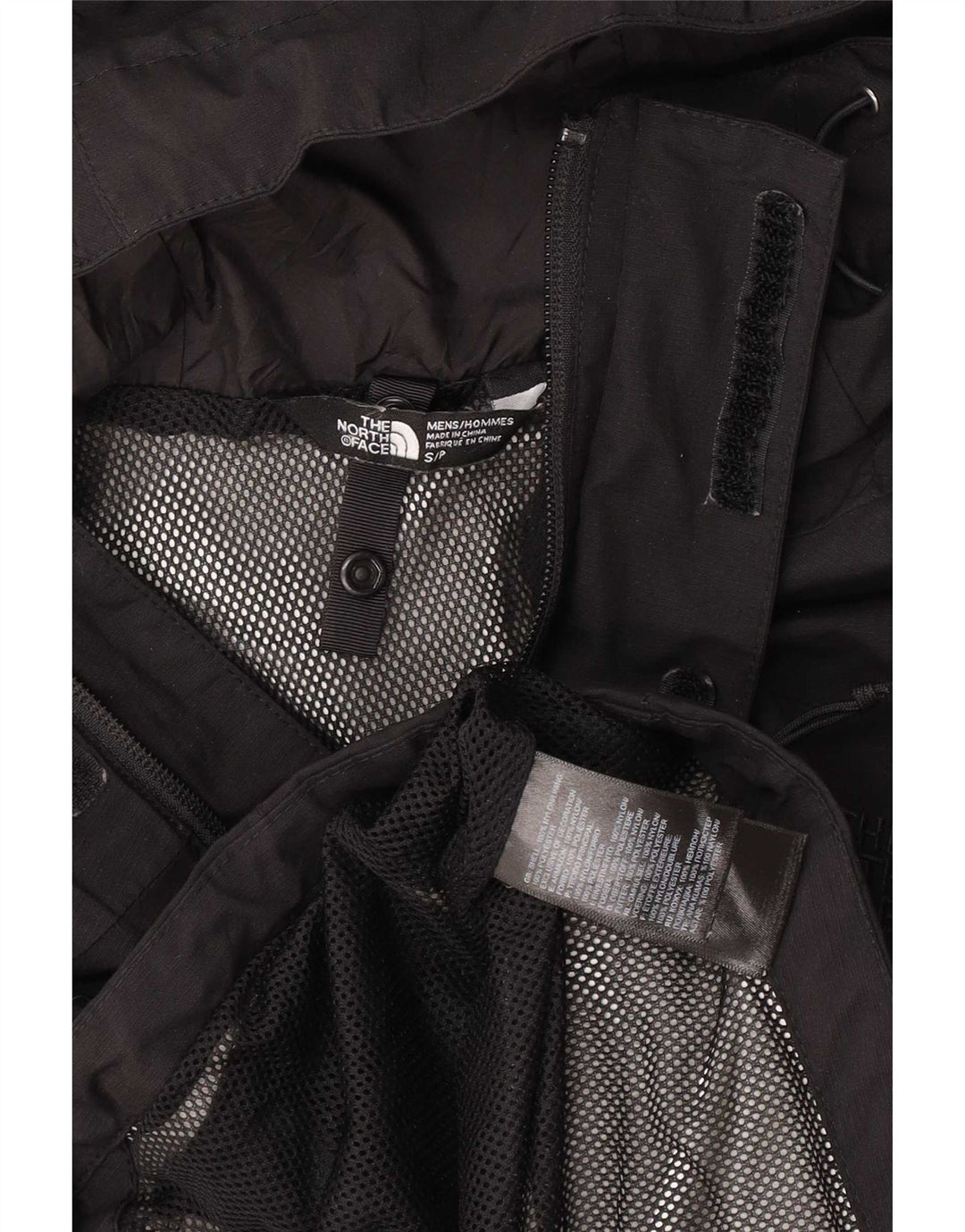 The North Face Mens Hooded Rain Jacket UK 36 Small Black Nylon