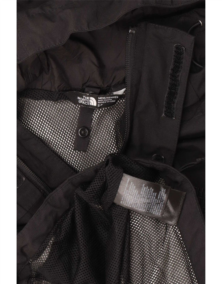 The North Face Mens Hooded Rain Jacket UK 36 Small Black Nylon