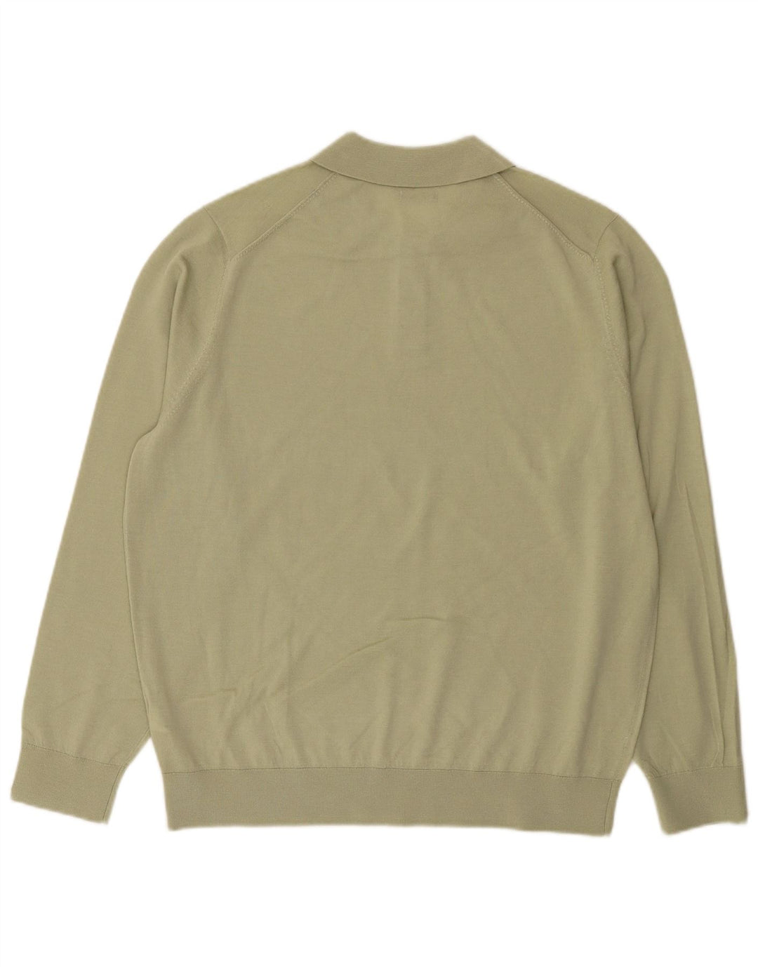 Męski sweter polo Massimo Dutti XL, zielona wełna