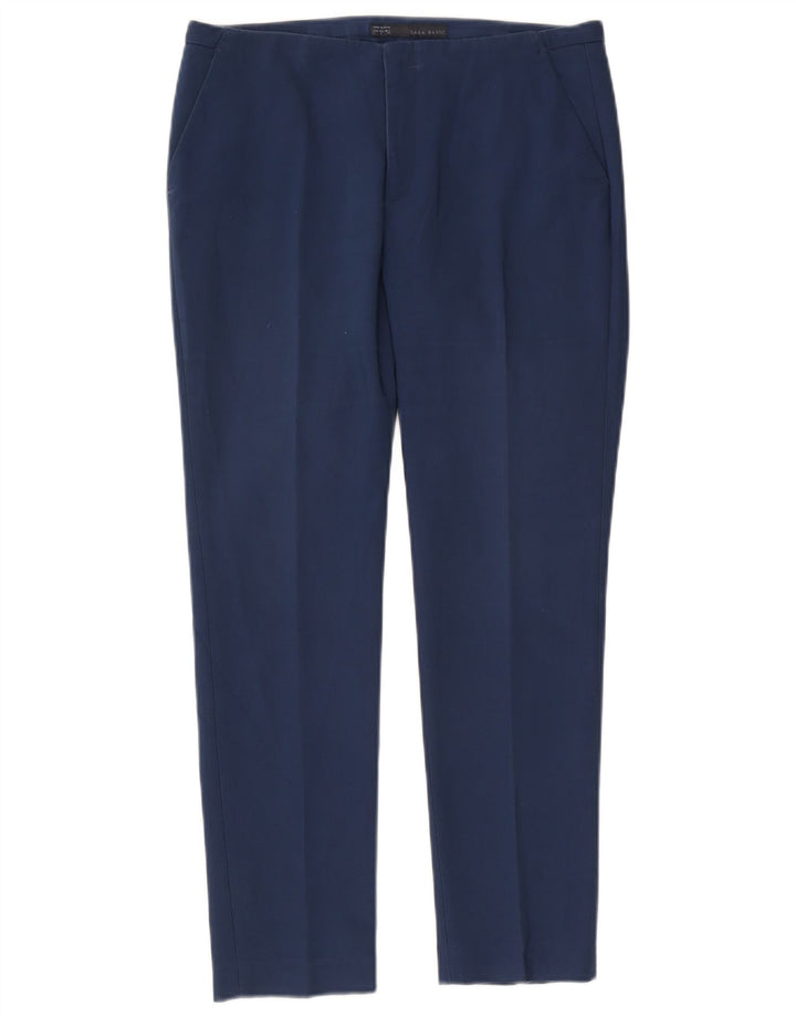 Spodnie damskie Zara Slim Chino, duże W30 L27 Niebieskie