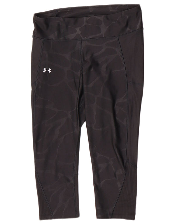 Damskie legginsy Capri Under Armour UK 14, średni czarny kamuflaż