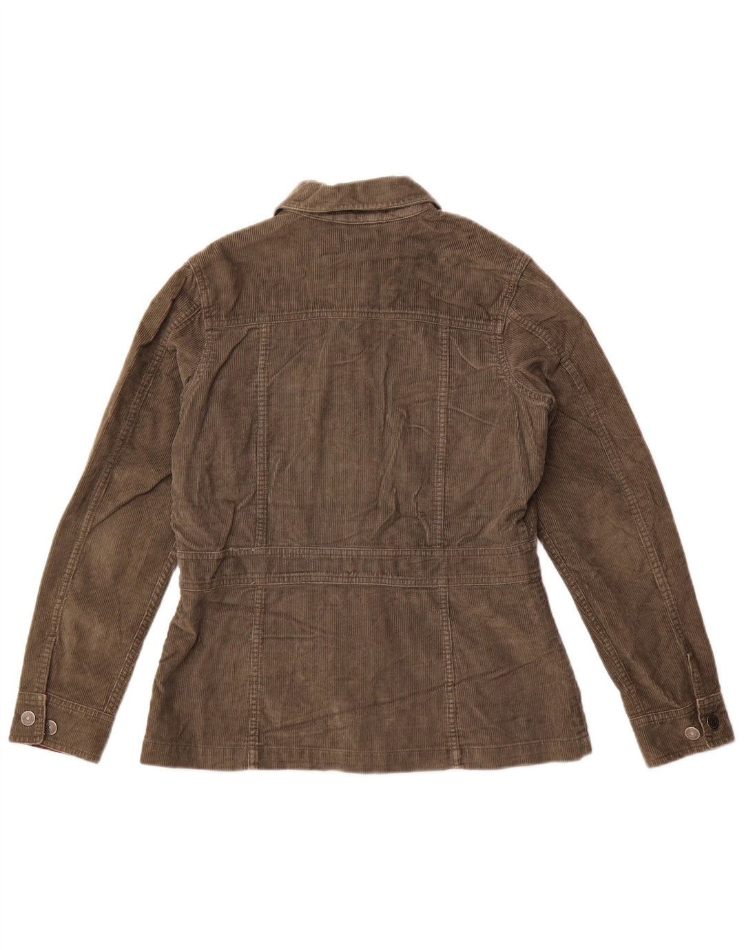 Damska kurtka sztruksowa o luźnym kroju Eddie Bauer UK 10, mała, bawełniana khaki