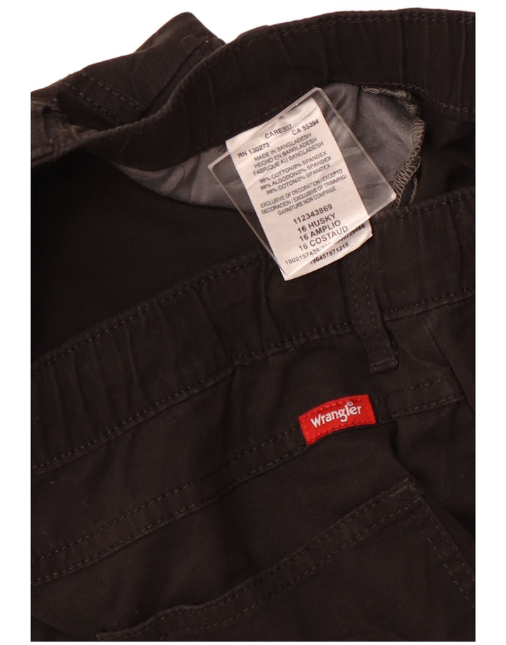 WRANGLER Chłopięce spodnie joggery Cargo 15-16 lat W32 L27 Czarna bawełna