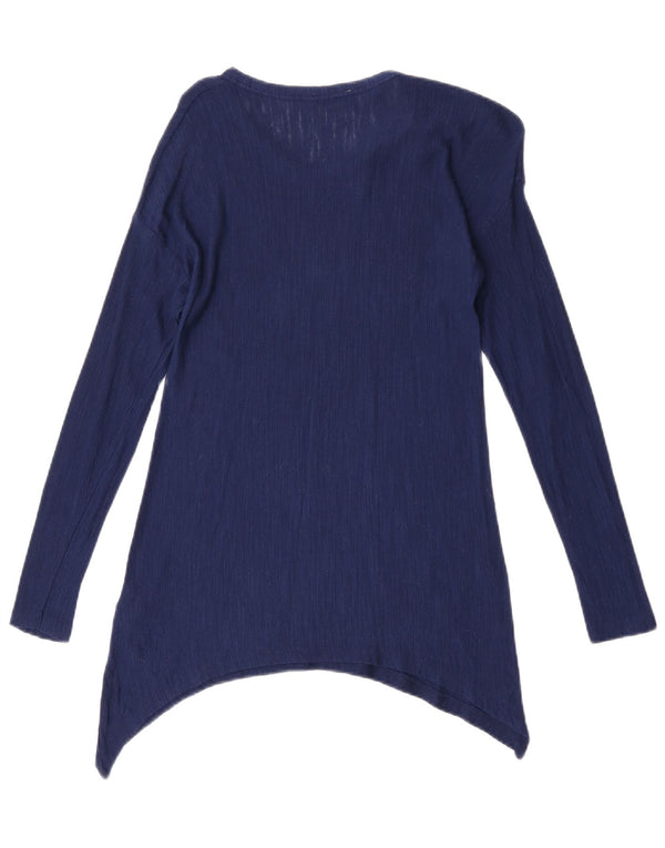 Damska asymetryczna tunika Zara UK 10 Small Blue Viscose