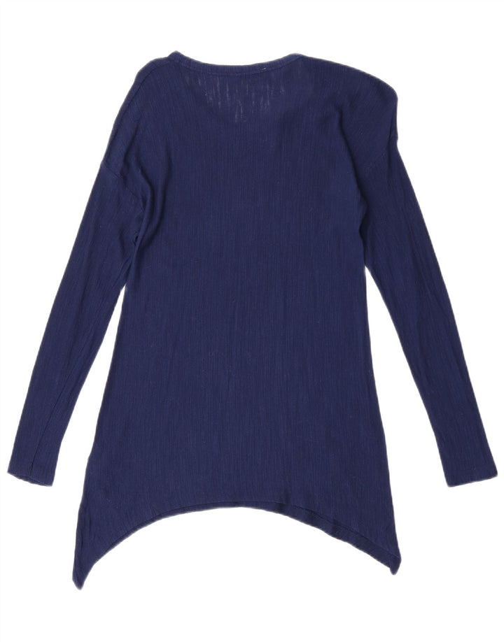 Damska asymetryczna tunika Zara UK 10 Small Blue Viscose