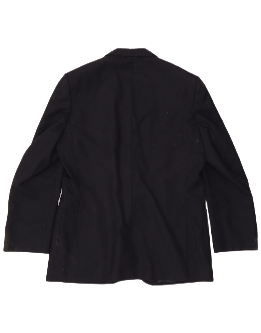 Męska marynarka zapinana na 2 guziki Aquascutum IT 46 Mała granatowa wełna