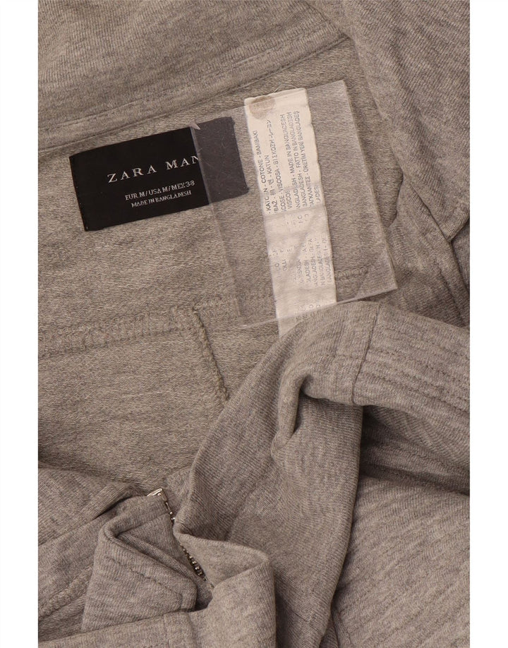 Męska bluza dresowa Zara, średnia szara bawełna w cętki