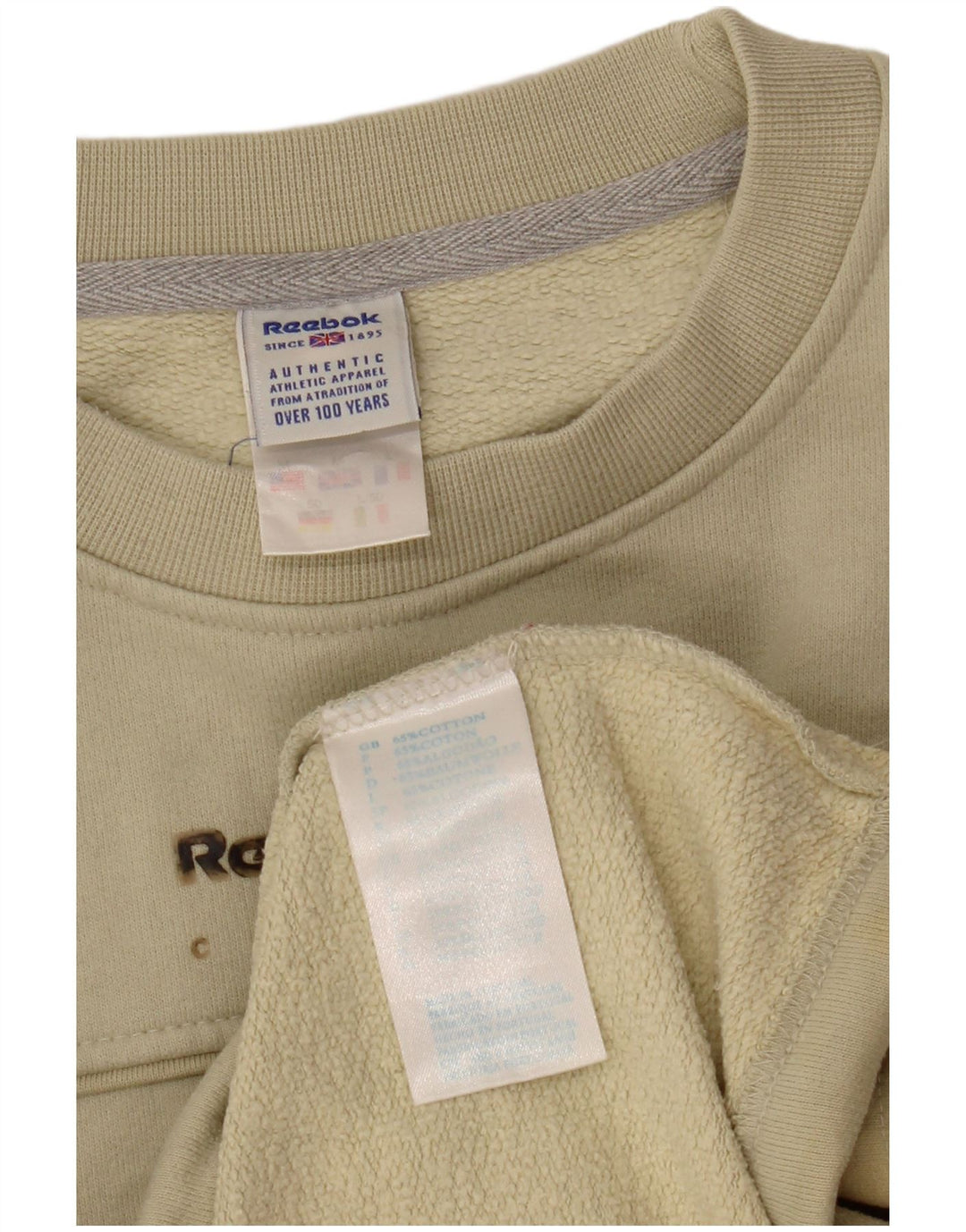 Męska bluza Reebok z grafiką, średnia, zielona bawełna