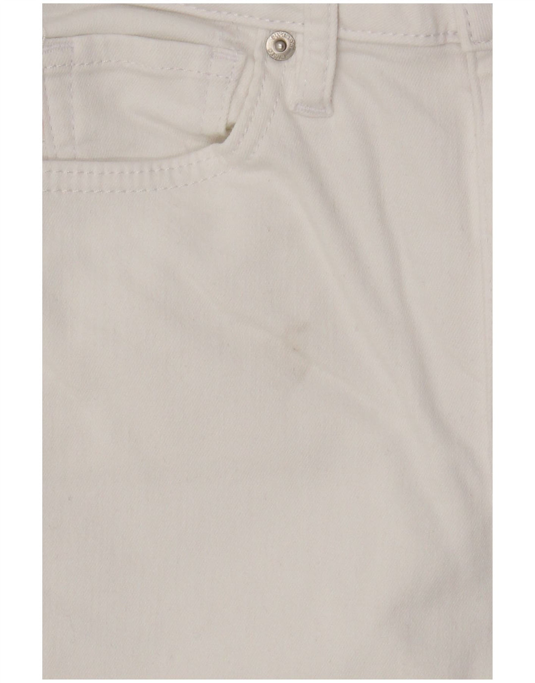 Damskie jeansy skinny Superdry W28 L30, biała bawełna