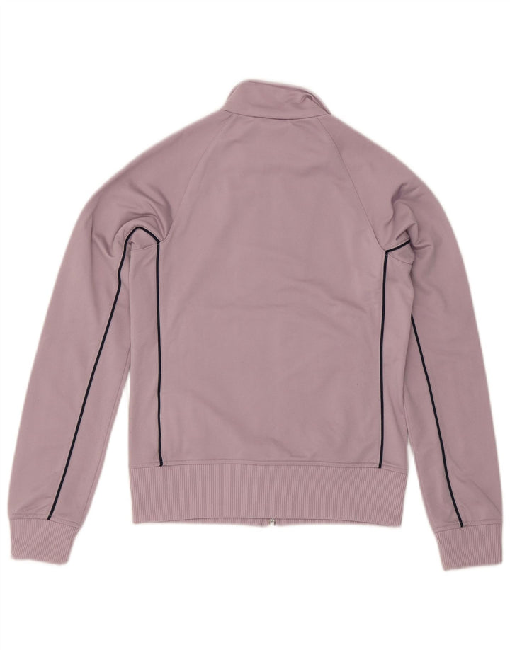 Damska kurtka dresowa Adidas UK 10, mała fioletowa, poliestrowa