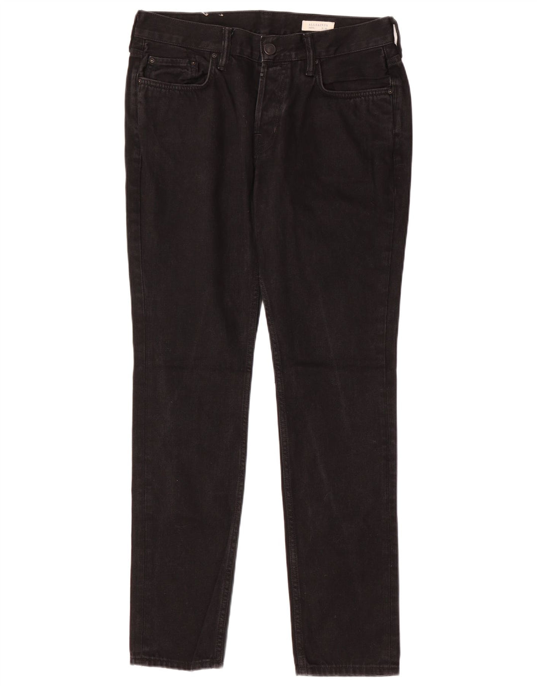 Męskie jeansy obcisłe ALL SAINTS W32 L31 Czarne bawełniane