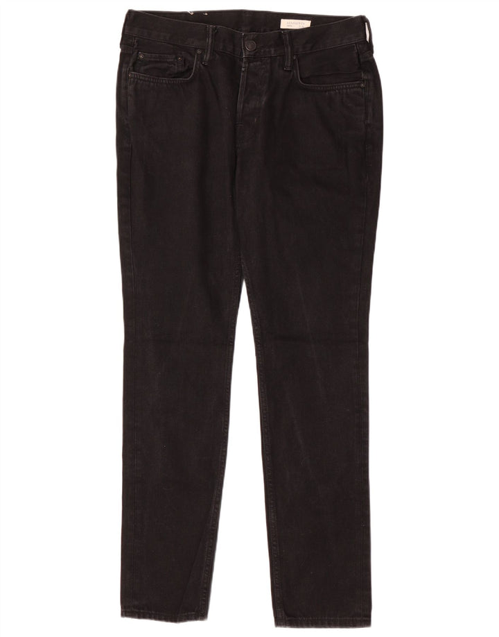 Męskie jeansy obcisłe ALL SAINTS W32 L31 Czarne bawełniane