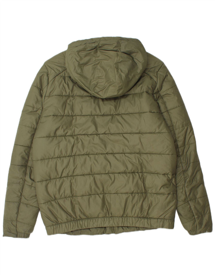Męska wyściełana kurtka z kapturem Nike UK 38, średni khaki, poliester