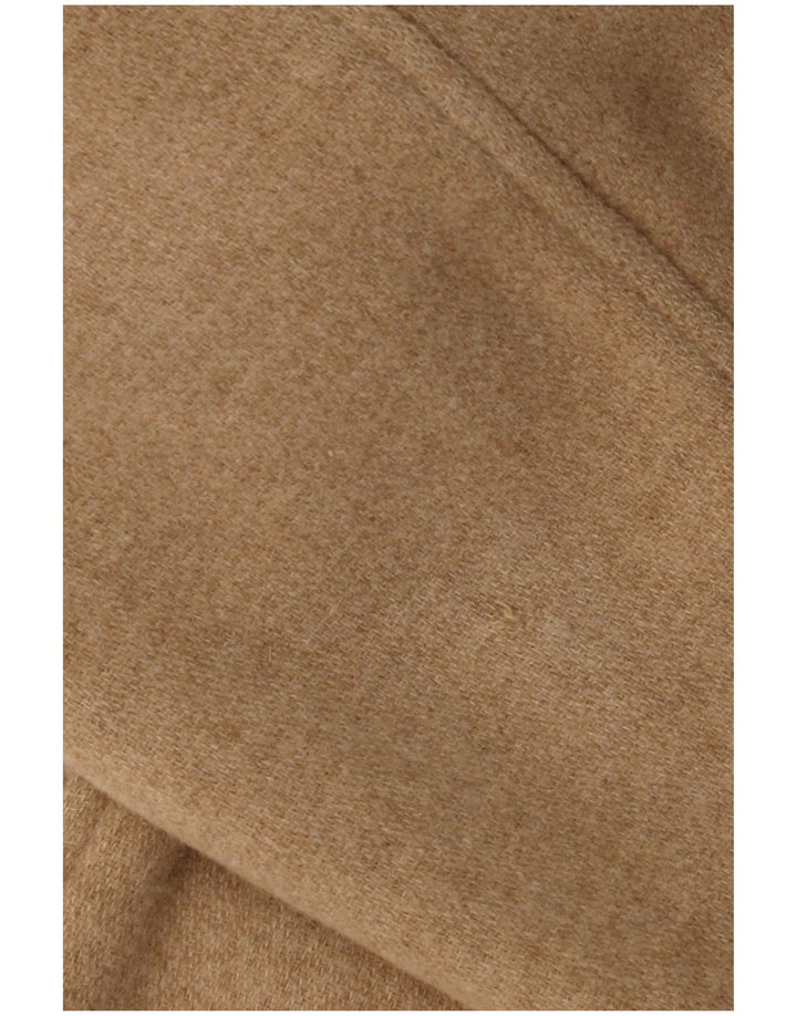 VINTAGE Damski płaszcz oversize z kapturem UK 18 XL, beżowy